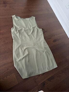 Abercrombie & Fitch Olive Green Sleeveless Shift Dress
